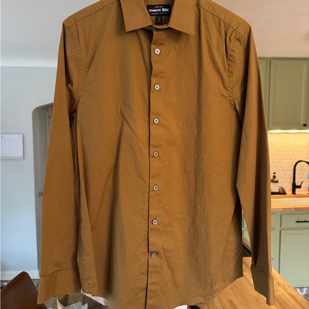 Express Men’s Mustard Shirt